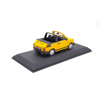Fiat 126p Bosmal Cabrio yellow - skala 1:43 - Hachette